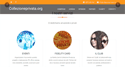 Desktop Screenshot of collezioneprivata.org